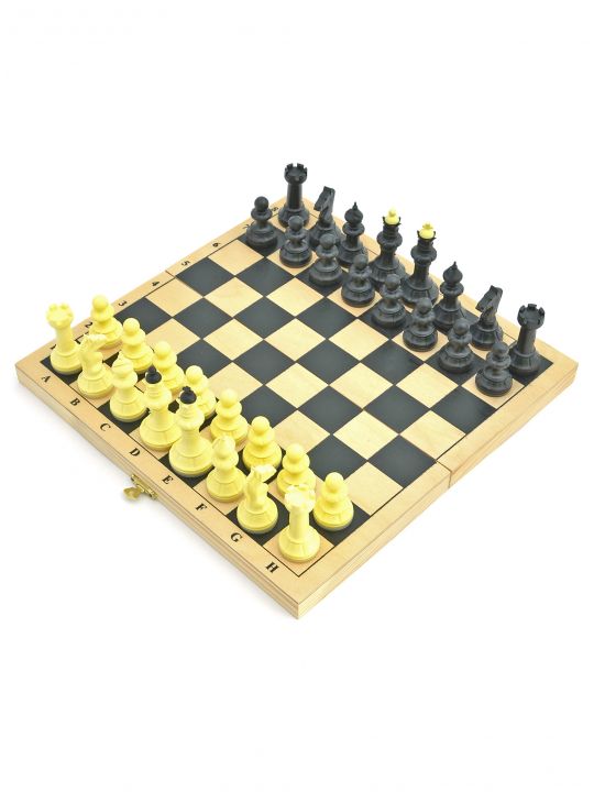 Шахматы «Обиходные» фигурки средневековье пластиковые