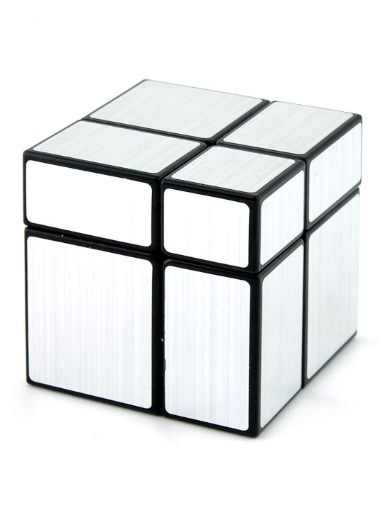 Кубик зеркальный «Mirror» чёрный-серебряный 2x2