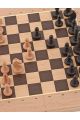 Шахматы, нарды и шашки «Панские» дуб фигуры Купеческие 3 в 1