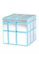  Кубик «Ice Qilin Mirrior Blue» голубой + серебряные стикеры 