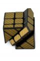 Кубик Фишера зеркальный «Carbon fibre Fisher mirrior cube» золотой