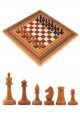 Нарды + шахматы + шашки «Семиклинка, светлая клетка» шпон 3 в 1