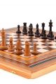 Нарды + шахматы + шашки «Семиклинка, светлая клетка» шпон 3 в 1