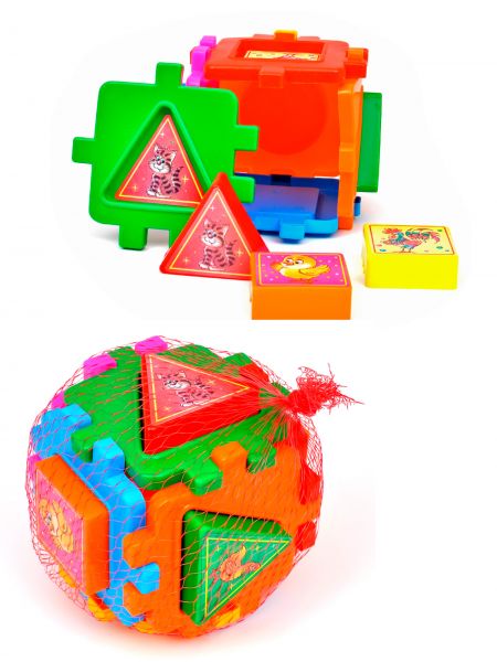 Развивающая игрушка  «Логический куб №6 Картинки с животными» 
