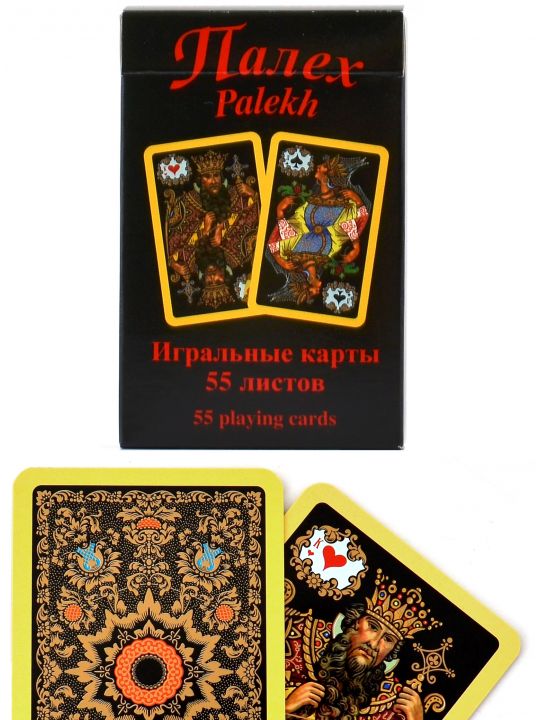 Карты игральные «Палех» жёлтые Piatnik