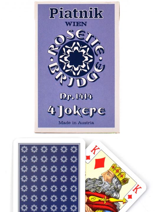 Карты игральные «Rosette» синие Piatnik