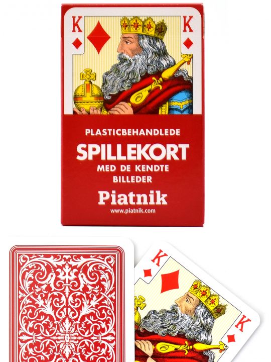 Карты игральные «Spillekort» красные Piatnik