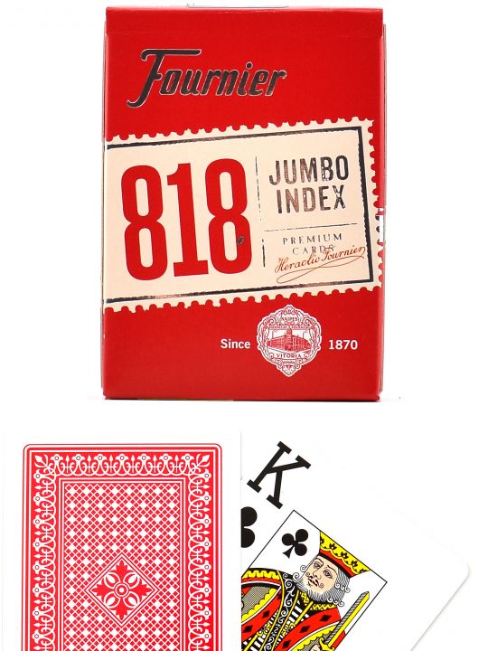 Карты покерные «818» Fournier увеличенный индекс вскрытая упаковка