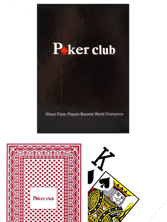 Карты «Poker club» красные