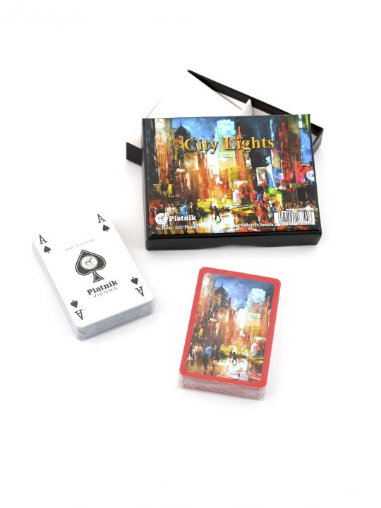 Набор коллекционных игральных карт «City Light» Piatnik вскрытая упаковка