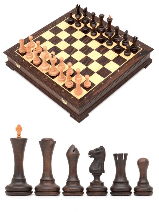 Шахматы «Престиж» ларец стаунтон венге