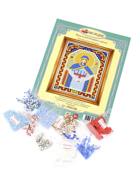 Алмазная мозаика «Богородица Покров» икона