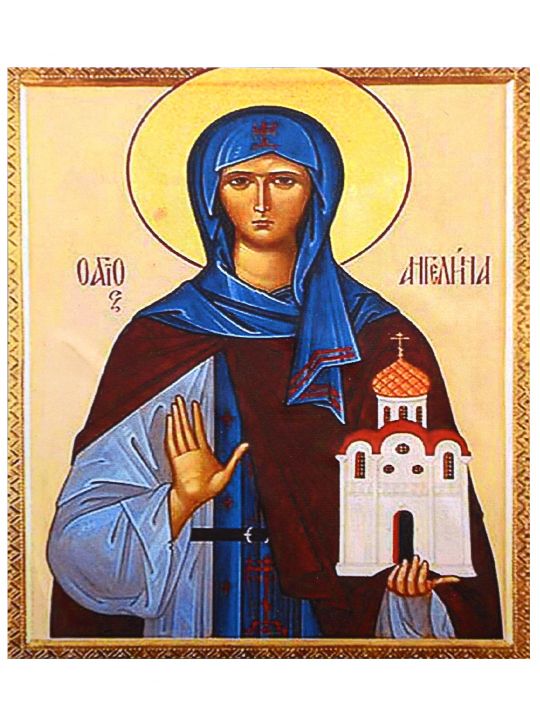 Алмазная мозаика на подрамнике «Блаженная Ангелина Сербская» икона