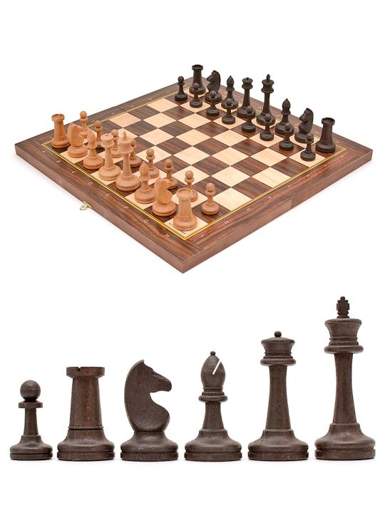 Шахматы «Wood Games» фигуры размер 3 из бука с утяжелением 49x49